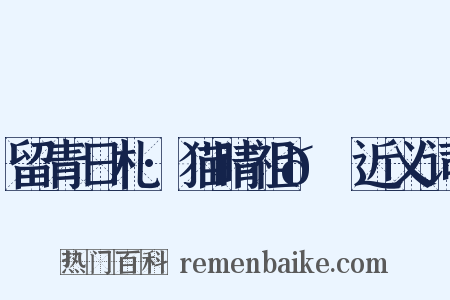 留青日札·猫睛祖𭹃琭近义词是什么意思的图片